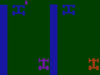 Speedway II title screen for Atari 2600